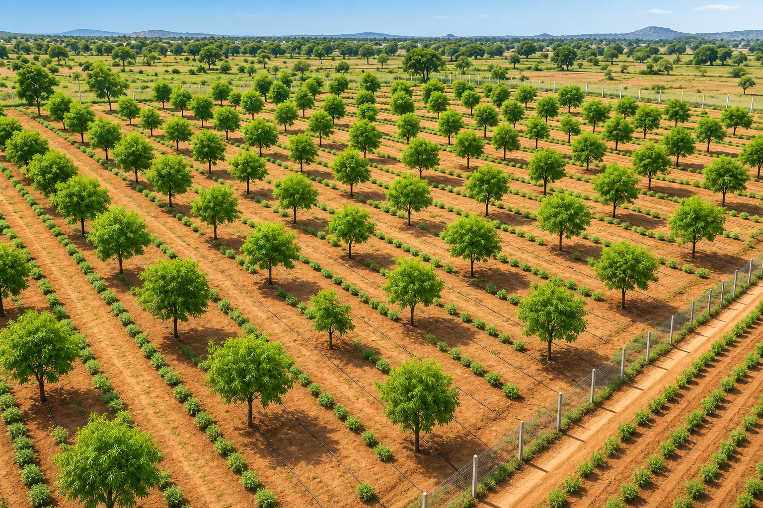 Managed farmland near Bangalore